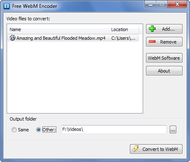 Free WebM Encoder screenshot